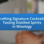 Crafting Signature Cocktails: Tasting Distilled Spirits in Mixology