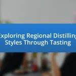 Exploring Regional Distilling Styles Through Tasting