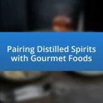Pairing Distilled Spirits with Gourmet Foods