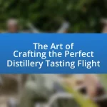 The Art of Crafting the Perfect Distillery Tasting Flight