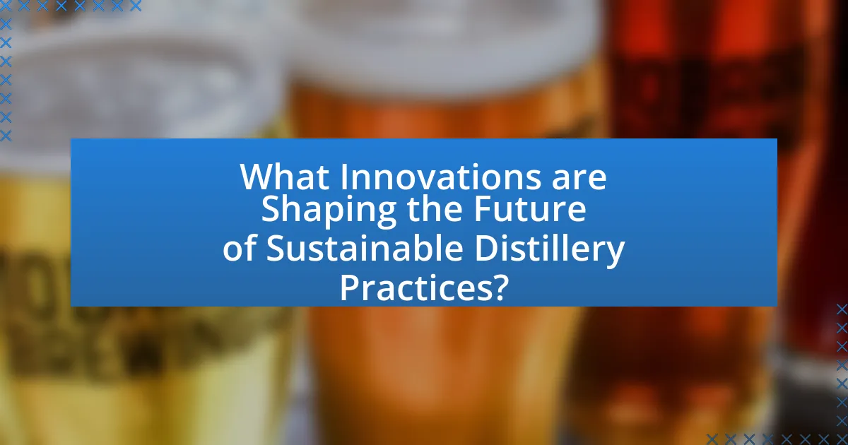 What Innovations are Shaping the Future of Sustainable Distillery Practices?