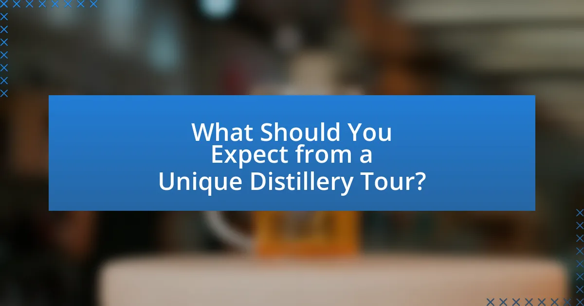 What Should You Expect from a Unique Distillery Tour?
