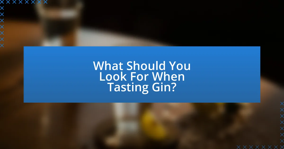What Should You Look For When Tasting Gin?