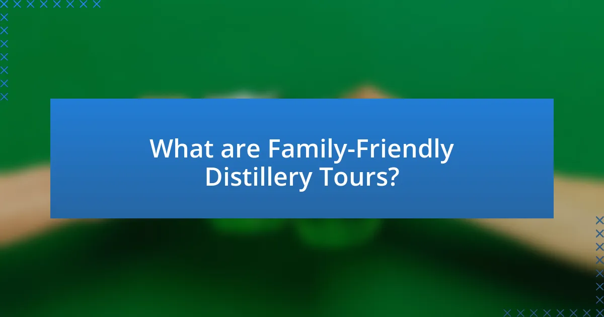 What are Family-Friendly Distillery Tours?